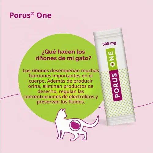 Vista 5 de Porus® One para gatos, 500 mg, 30 paquetes