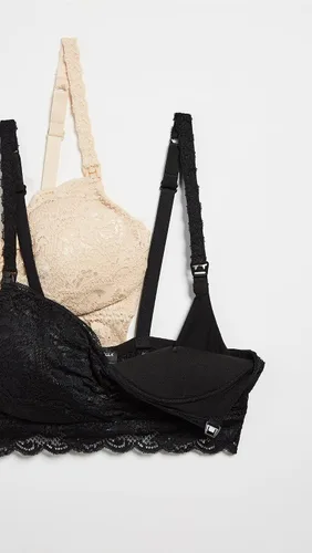 Vista 3 de Cosabella Never Say Never Maternity Bra Set de 2 unidades negrorubor XL