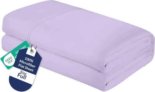 Vista 11 de Royale Linens Sábana Plana Individual – Sábanas Planas de Microfibra Cepillada Ultra Suave 1800 Solamente – Sin Arrugas y Resistentes a las Manchas