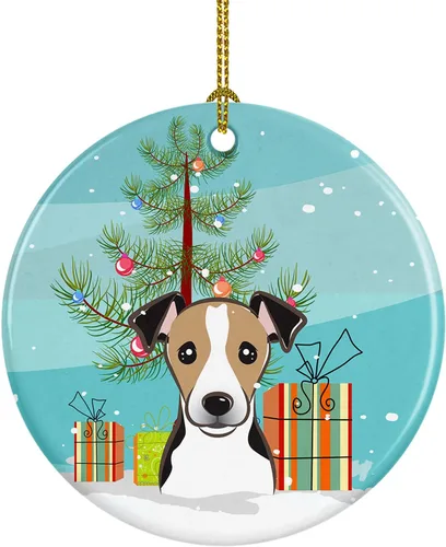 Vista 29 de Caroline's Treasures Adorno de cerámica para árbol de Navidad y Alaskan Malamute para colgar en el árbol de Navidad, para el hogar, Navidad