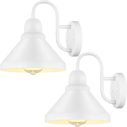 Vista 11 de Brightever Luces de pared para exteriores con sensor de movimiento, luces de porche del atardecer al amanecer, apliques de pared para exteriores