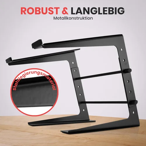 Vista 4 de PYLE-PRO PLPTS25 Soporte de computadora o laptop para DJ