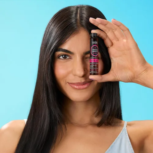 Vista 6 de HASK Vial de aceite de brillo suavizante de proteína de queratina, 0.6 fl oz, 0.612 onzas líquidas (HAS0023175)