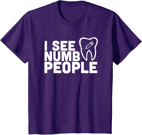 Vista 63 de I see Numb People - Camiseta de regalo para dentista dental, Negro, S