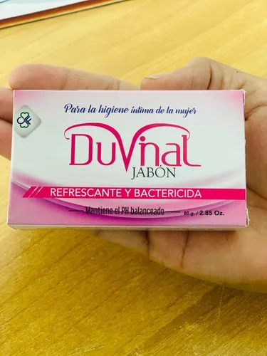 Vista 3 de Jabón Íntimo Femenino Duvinal Barra 2.82 oz - Limpieza Suave y Frescura Duradera