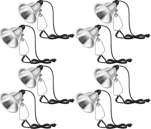 Vista 11 de VIVOSUN Paquete de 2 lámparas de abrazadera con reflector de aluminio