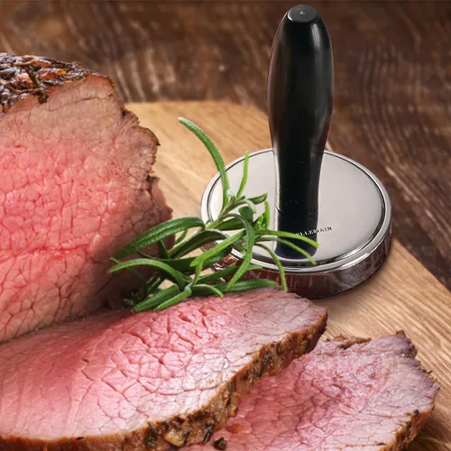 Vista 7 de Bellemain Aplanador de carne, ablandador de carne de fácil agarre, mazo de carne de acero inoxidable para cocinar, martillo de carne, ablandador