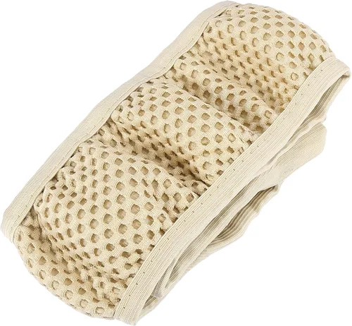 Vista 6 de X AUTOHAUX Universal 15" antideslizante volante cubierta elástica tela de malla elástica accesorio para coche beige
