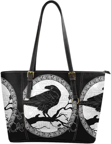 Vista 4 de InterestPrint Bolso de hombro casual de cuero PU para mujer
