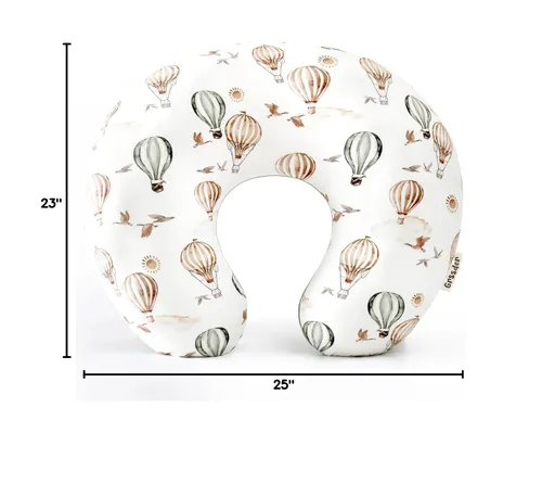 Vista 8 de GRSSDER Funda de Almohada de Lactancia Elástica Minky Removible Fundas de Lactancia para Almohadas de Lactancia Materna, Forro Ultra Suave y Cómodo