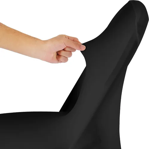 Vista 5 de Funda de elastano para silla, 12 unidades, fundas para silla, fundas plegables para sala de estar, funda extraíble lavable y elástica para silla