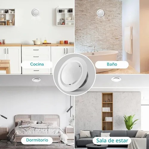 Vista 9 de HG Power Cubiertas de Ventilación de Aire de 3 Pulgadas, Ventilación de Sofito Ajustable de ABS, Difusor de Techo Redondo para Sala de Estar