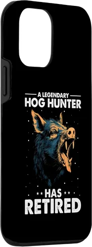 Vista 3 de iPhone 12 mini Pig Hunting Quote for Hog Exterminator and Boar Hunting Case