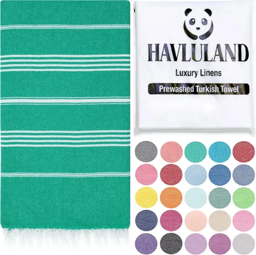 Vista 33 de Havluland - Juego de toallas de baño (100 % algodón turco)
