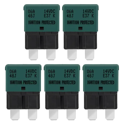 Vista 10 de GLOSO Circuit Breakers E37 Auto (T1) Reset Low Profile ATC/ATO - 1 Pack (3A)