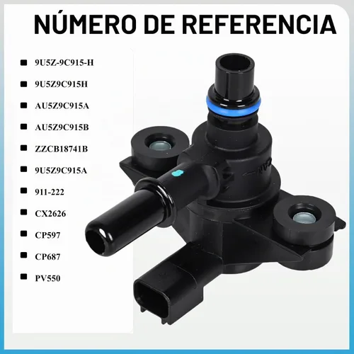 Vista 4 de Válvula de purga de recipiente de vapor 911-222 EVAP Válvula solenoide de purga de recipiente de vapor de emisiones evaporativas Compatible con Ford