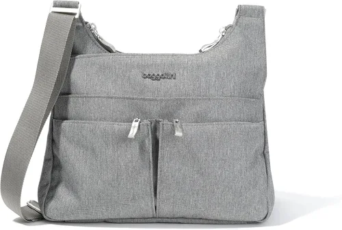 Vista 23 de Baggallini Crossbody Travel Bag 11x8.5 Lightweight Water-resistant Nylon Handbag Manzana