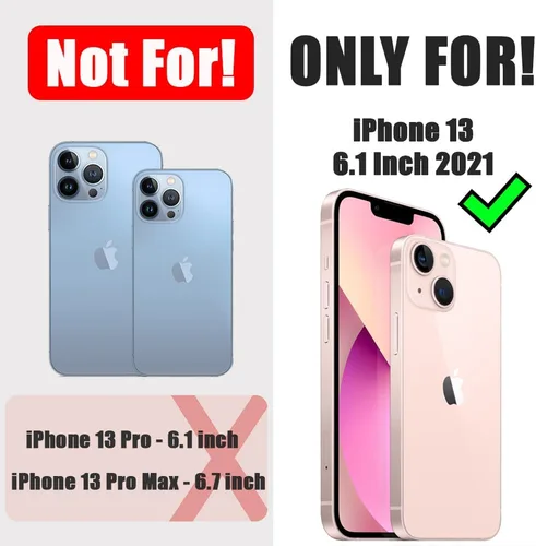 Vista 9 de Compatible con iPhone 13, funda protectora de encaje negro transparente con flores florales a prueba de golpes, parte trasera dura, delgada, bonita