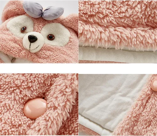 Vista 3 de DOESLOOK Capa de algodón con capucha para bebé, ropa para niños, abrigo cálido para asiento de coche para niños