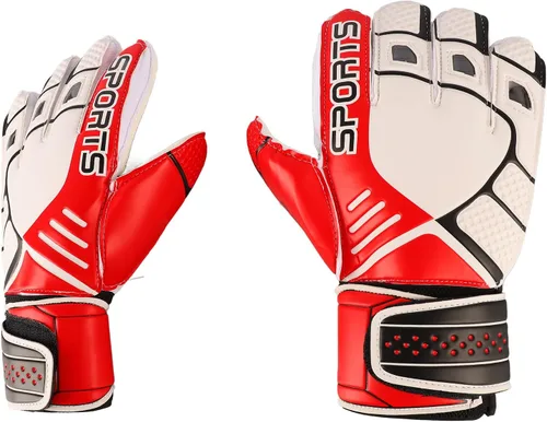 Vista 8 de Guantes de portero, palma de látex profesional con agarre mejorado para entrenamiento de fútbol y partidos, diseño de malla transpirable, soporte