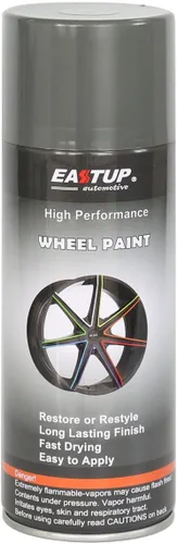 Vista 45 de EASTUP Pintura en aerosol de esmalte acrílico metálico de imitación de plata premium para ruedas - Acabado brillante, alta durabilidad, resistente