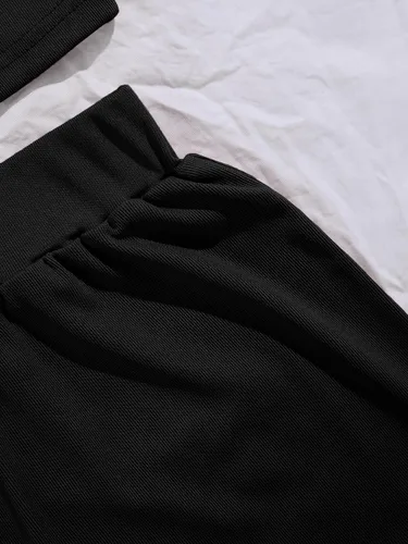 Vista 4 de Verdusa Conjunto de 2 piezas para mujer, camiseta corta sin mangas y pantalones cortos