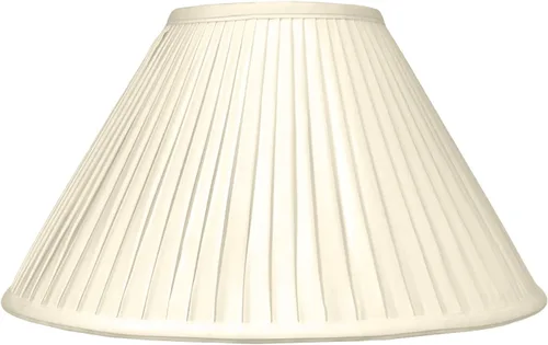 Vista 2 de Royal Designs "Pantalla básica para lámpara Coolie Empire con pliegues laterales, Beige, 4.5" x 12" x 7.5" (BS-727-12BG)