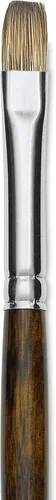 Vista 6 de Silver Brush Limited 26022 Monza Bright - Brocha para pinturas al óleo y acrílicas, tamaño 2, mango largo Long Handle, Fine Point Stiff Synthetic