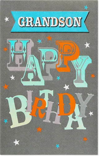 Vista 3 de American Greetings Tarjeta de cumpleaños para nieto (Awesome)