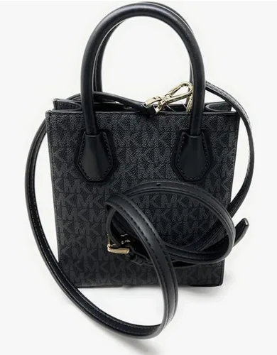 Vista 4 de Michael Kors Mercer - Bolso bandolera de piel con guijarros extra pequeño