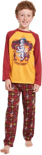 Vista 2 de Harry Potter Hufflepuff Ravenclaw Slytherin Gryffindor BoysGirls Pajama Shirt and Pants Little Kid to Big Kid