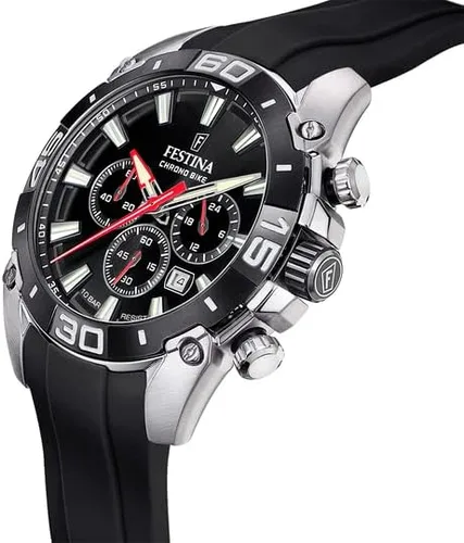 Vista 2 de Festina F205441 Reloj crono Bike 2021 para hombre, color negro, Negro -, Strip