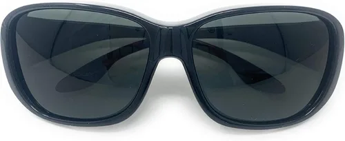 Vista 4 de Gafas de sol polarizadas grandes para hombres y mujeres 2 negro