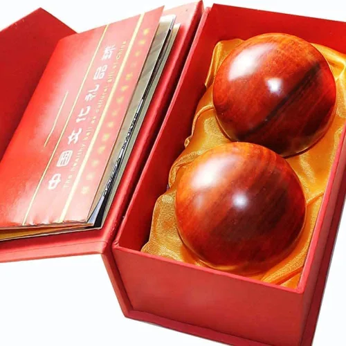 Vista 3 de Baoding Balls Chinese Balls Chinese Healthy Sports Massage Ball. Fitness Ball Meditation Ball(Color:a)