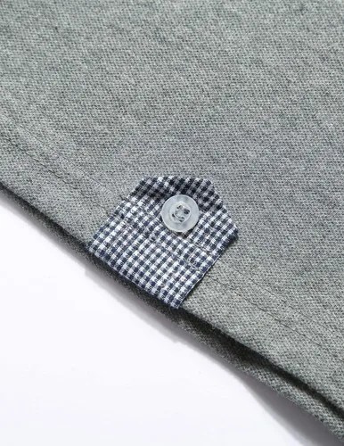 Vista 5 de GHYUGR Polos de manga larga para hombre con camisas clásicas de golf a cuadros