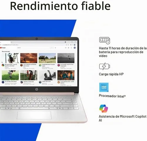 Vista 4 de HP Computadora portátil de 14 pulgadas con Microsoft Office 365, 128 GB UFS, 4 GB de RAM, procesador Intel N150, Windows 11, hogar y oficina, oro