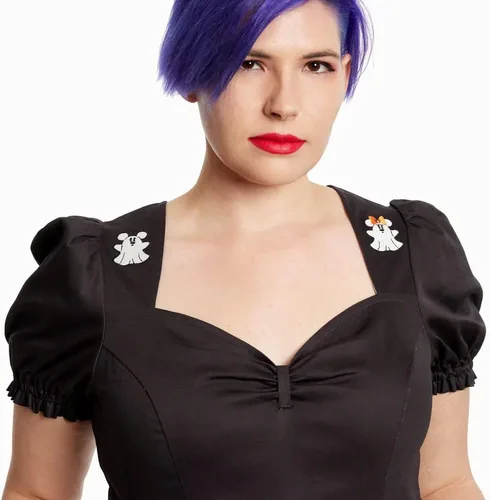 Vista 6 de Loungefly Stitch Shoppe Disney Haunted House Allison Vestido