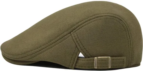 Vista 50 de VOBOOM Hombres Newsboy Cap Algodón Flat Ivy Gatsby Driving Hat