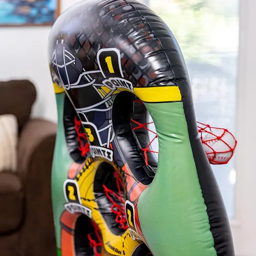 Vista 14 de Franklin Sports Juego Inflable de Lanzamiento de Objetivo para Niños - Juego Mini de Lanzamiento - Juego de Juguete Portátil para Interiores