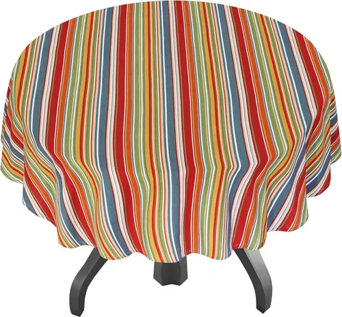Vista 13 de RUVANTI Paño de Mesa de Lino de Algodón Rectangular 108x60 Pulgadas, Borde Clásico, Resistente a Manchas, Paño Lavable Perfecto para Cubrir Mesa