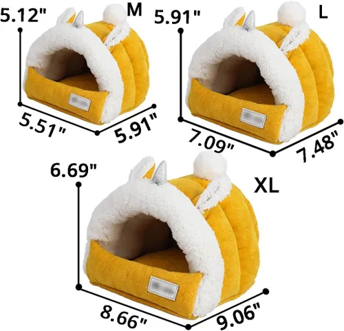 Vista 14 de MANON ROSA Hamster Hideout - Cama de invierno - Acogedora jaula para mascotas, almohadilla térmica y hamaca colgante para animales pequeños