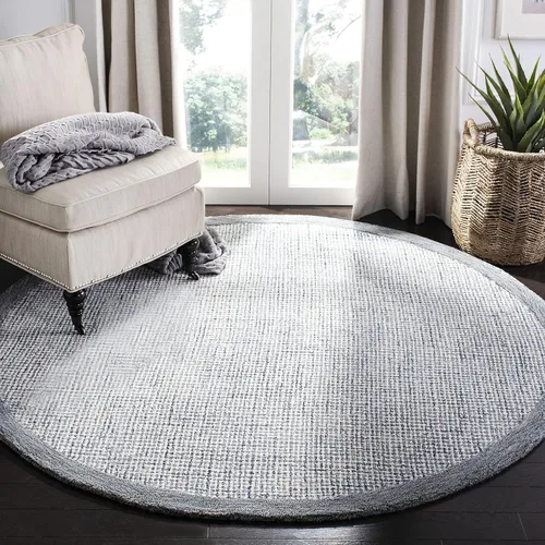 Vista 5 de SAFAVIEH Abstract Collection - Alfombra decorativa, 2 x 3 pies, marrón y marfil, lana hecha a mano, ideal para zonas de alto tráfico en entrada