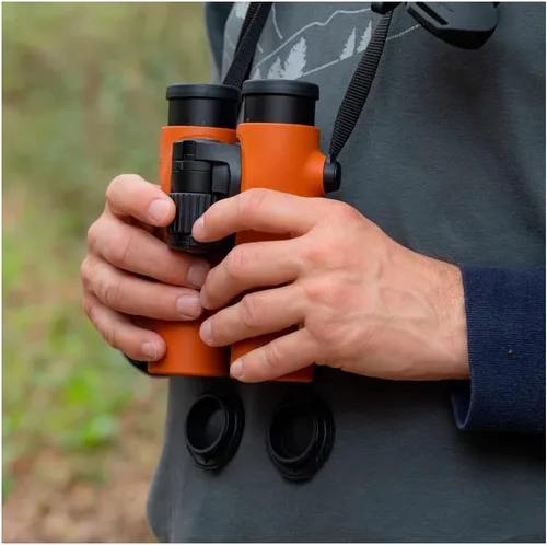 Vista 4 de Swarovski Optik NL Pure 8 x 32 binocular con forma ergonómica, tecnología SWAROVISION (Naranja Quemado)