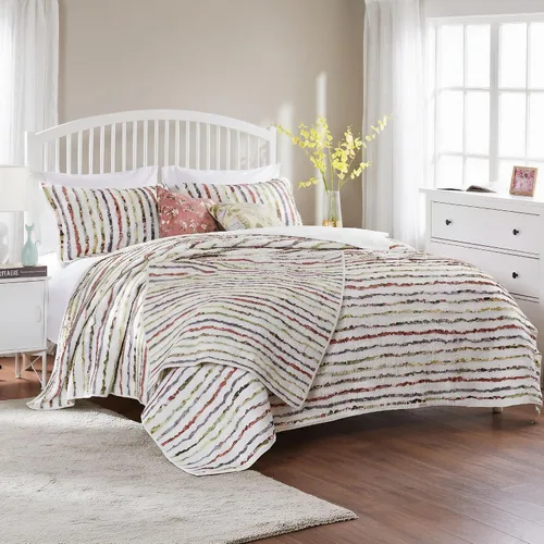 Vista 9 de Greenland Home Set de Colcha, Algodón, Multicolor, King