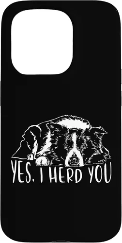 Vista 14 de Border Collie I Herd You Herd You Dog Funny Dog Saying Case for iPhone 17