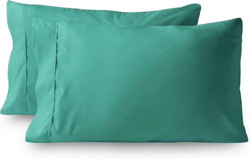 Vista 7 de Fundas de almohada – Juego de 2 fundas de almohada de algodón de 600 hilos, calidad de algodón, sedoso y suave, sin arrugas