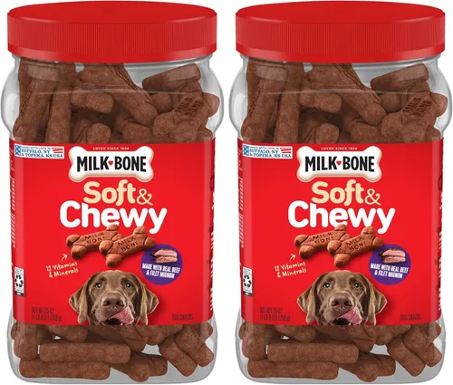Vista 9 de Milk-Bone Golosinas suaves y masticables Mini para perros, pollo, 18 onzas Hechas con pechuga de pollo real