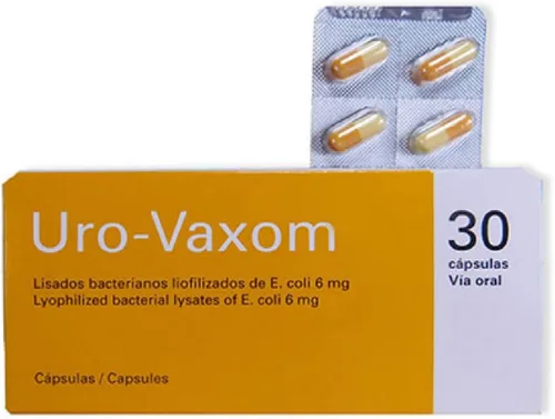Vista 7 de Fórmula Urovaxom, URO-Vaxom 30CPS, Versión Europea