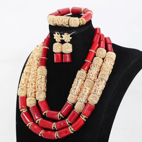 Vista 2 de Africanbeads - Juego de 8 cuentas de cristal africano de 0236in