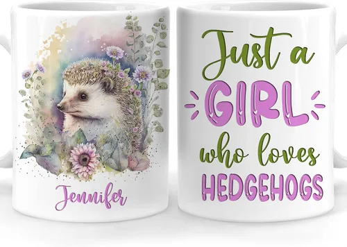 Vista 33 de Hyturtle Regalos Personalizados Amante de Osos - Taza de Café de Cerámica Just A Girl Who Loves Bears con Nombre Personalizado 11oz - Idea de Regalo